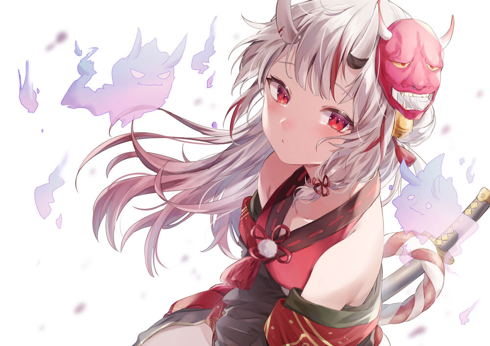 Обои для рабочего стола Ayame Nakiri / Аямэ Накири из аниме Holo no Graffiti / Граффити Холо, by 楠ハルイ