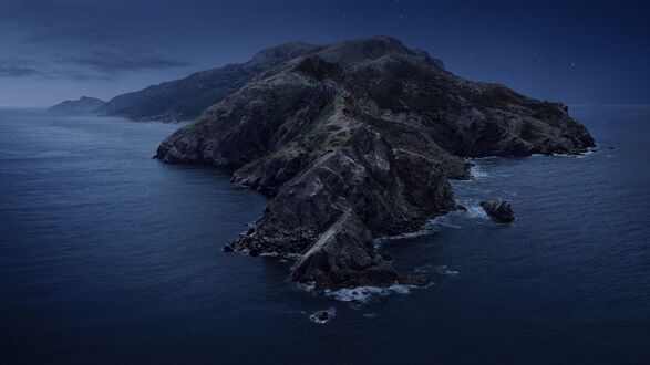 Обои на рабочий стол Скалистый остров Санта-Каталина, Исландия / Santa Catalina, Island