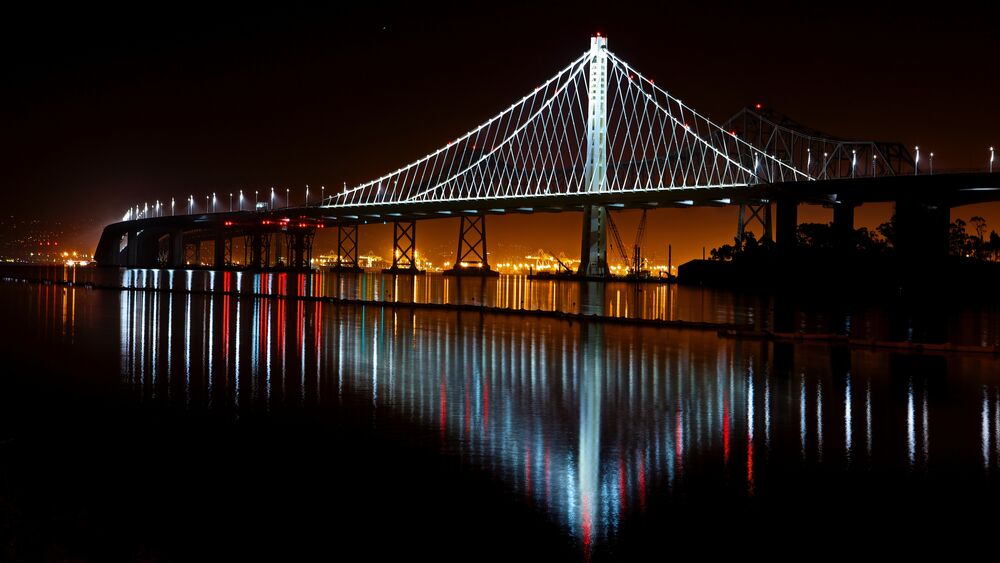 Обои для рабочего стола Вантовый мост между Сан-Франциско и Оклендом / San Francisco – Oakland Bay Bridge, фотограф Robert Hernandez Villalta