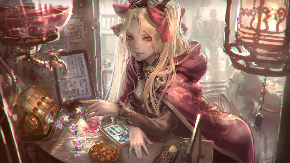 Обои для рабочего стола Ereshkigal / Эрешкигаль персонаж из аниме Fate / Grand Order / Судьба / Великая Компания, by Kaburagi Yasutaka