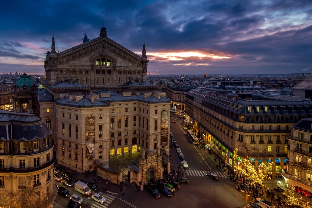 Обои для рабочего стола Вид на LOpеra Garnier / Оперу Гарнье в Париже, Франция / Paris, France