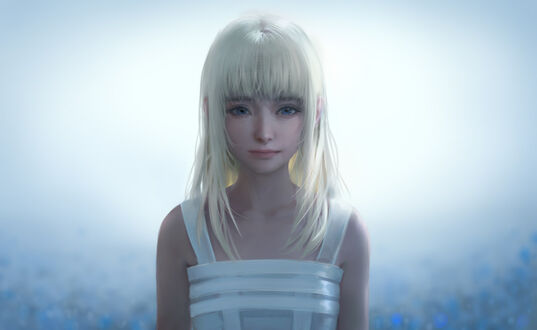 Обои на рабочий стол Lunafreya / Лунафрейя, персонаж из видеоигры Final Fantasy XV / Последняя фантазия XV, by NIXEU