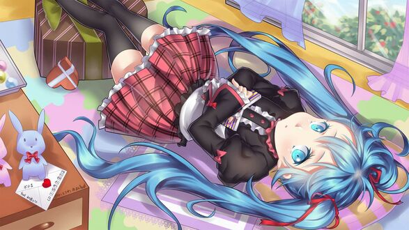 Обои на рабочий стол Vocaloid / Вокалоид Hatsune Miku / Хатсуне Мик
