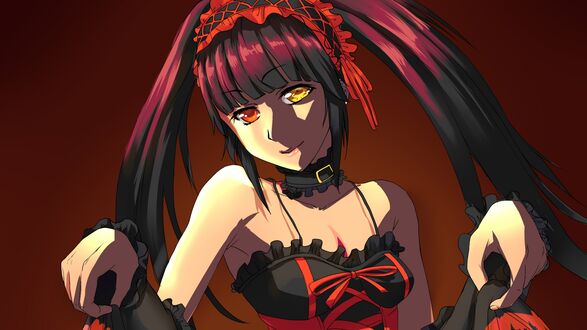 Обои на рабочий стол Персонаж Kurumi Tokisaki / Куруми Токисаки из аниме Date A Live / Рандеву с жизнью
