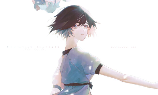 Обои на рабочий стол Маюри Сина / Mayuri Shiina из аниме Врата Штейна / Steins;Gate