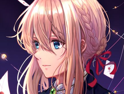 Обои на рабочий стол Violet Evergarden / Вайолет Эвергарден из аниме Violet Evergarden
