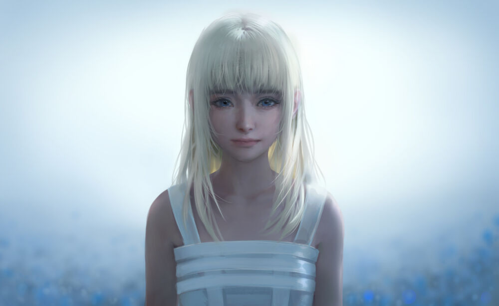Обои для рабочего стола Lunafreya / Лунафрейя, персонаж из видеоигры Final Fantasy XV / Последняя фантазия XV, by NIXEU