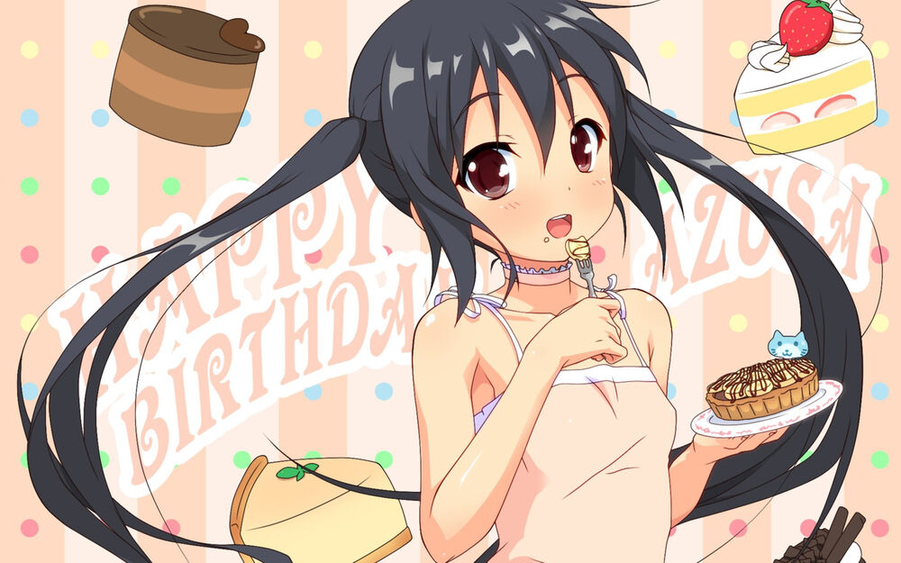 Обои для рабочего стола Azusa Nakano / Адзуса Накано из аниме K-On!/Кэйон