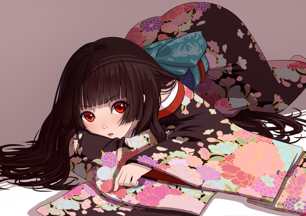 Обои для рабочего стола Enma Ai / Энма Ай из аниме Адская девочка / Hell Girl / Jigoku Shoujo