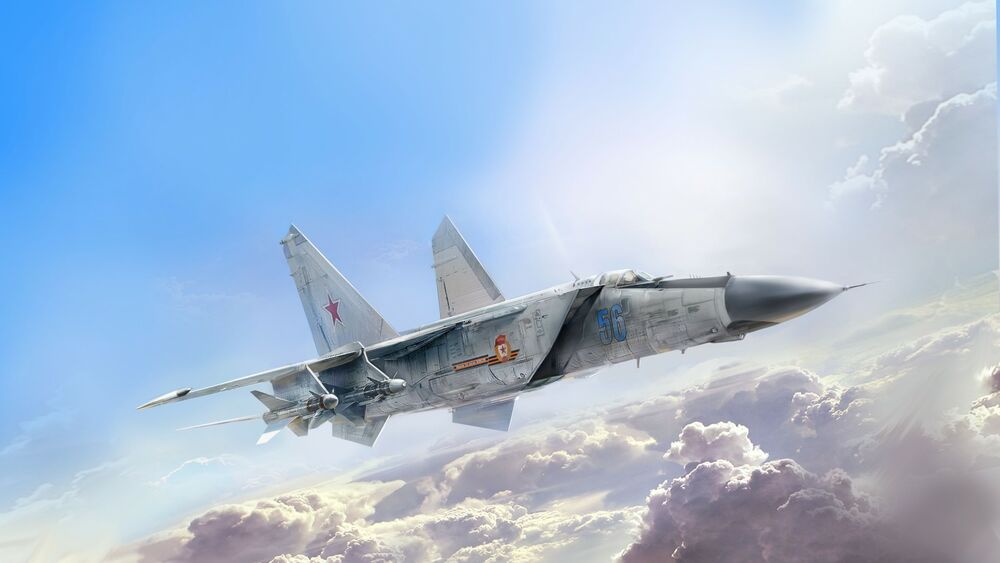 Обои для рабочего стола МиГ-25 — советский сверхзвуковой высотный двухдвигательный истребитель-перехватчик 3-го поколения