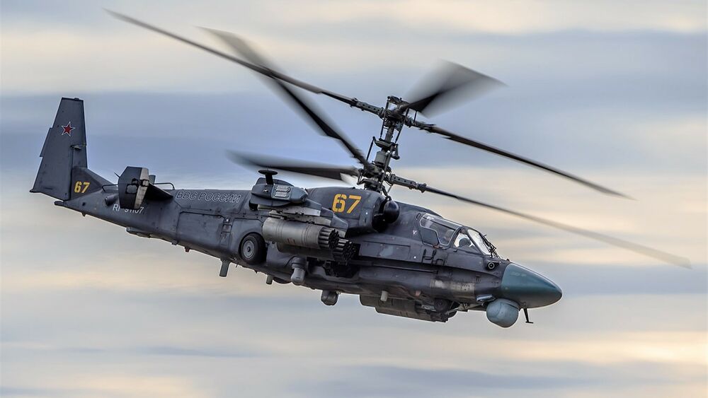 Обои для рабочего стола Ка-52 «Аллигатор» — российский разведывательно-ударный вертолет нового поколения