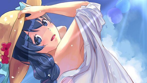Обои на рабочий стол Megumi Tadokoro / Мэгуми Тадокоро из аниме Shokugeki no Souma / Повар-боец Сома