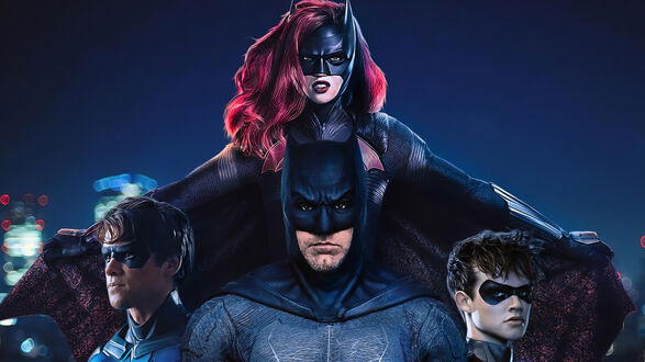Обои на рабочий стол Постер компьютерной игры Gotham Knights, 2021