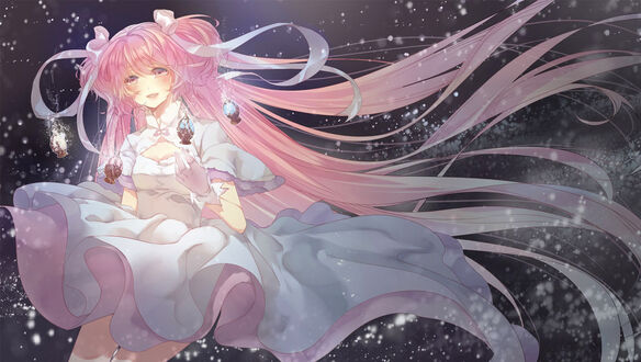Обои на рабочий стол Vocaloid Megurine Luka / Вокалоид Мегурине Лука