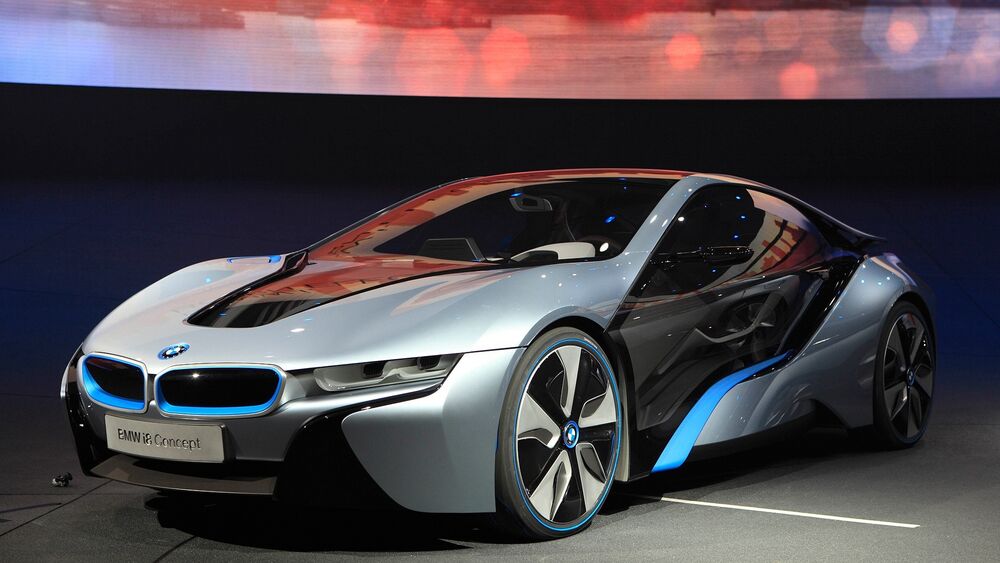 Обои для рабочего стола Концепт автомобиля BMW i8