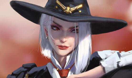 Обои на рабочий стол Ashe / Эш из игры League of Legends / Лига Легенд, by WLOP