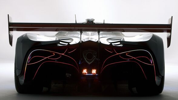 Обои на рабочий стол Mazda furai concept 2008 вид сзади