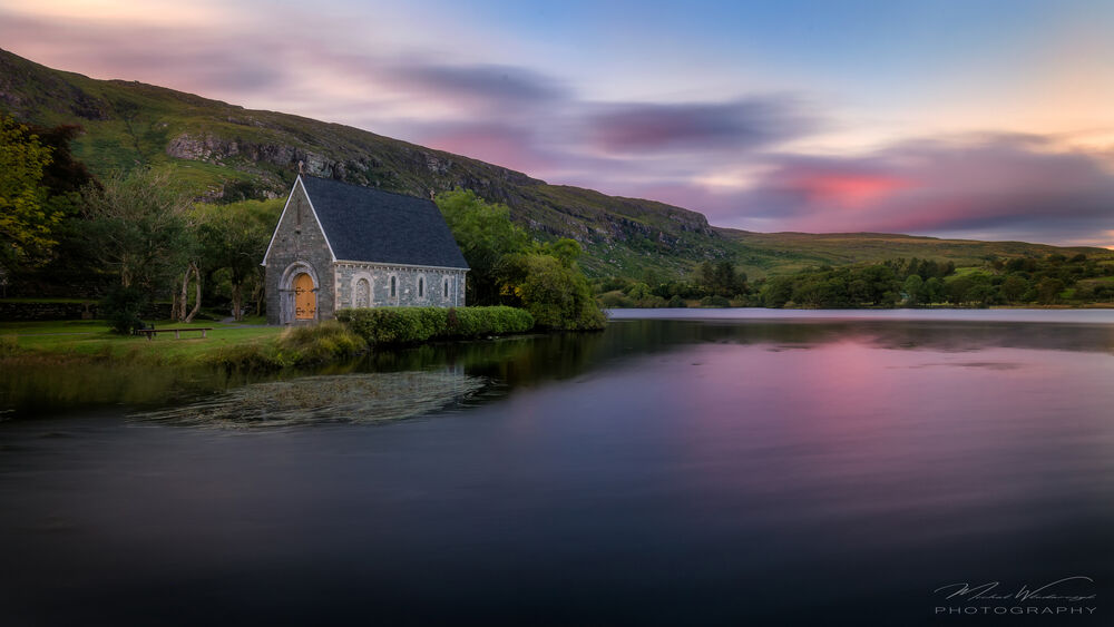 Обои для рабочего стола Gougane Barra, Co. Cork, Ireland / Национальный лесной парк Гугане Барра, Ирландия, фотограф Włodarczyk Michał