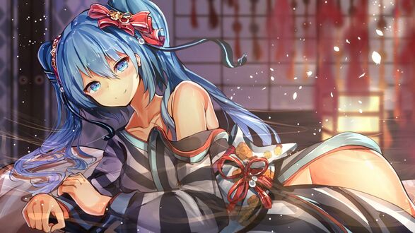 Обои на рабочий стол Vocaloid / Вокалоид Hatsune Miku / Хатсуне Мику / Мику Хацунэ