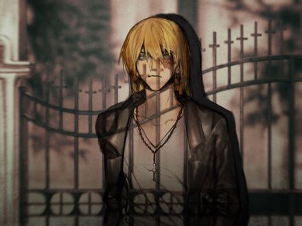 Обои на рабочий стол Мэлло / Mello из аниме Тетрадь Смерти / Death Note