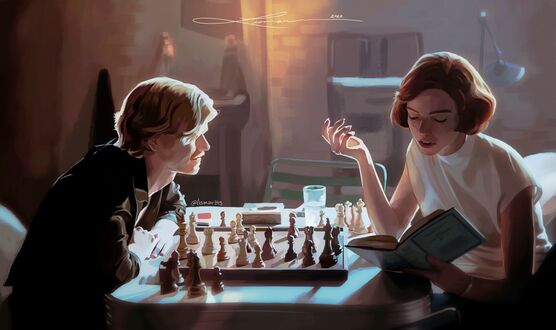 Обои на рабочий стол Герои сериала Ход Королевы / The Queens Gambit / Ферзевый гамбит, by Lismar Rojas