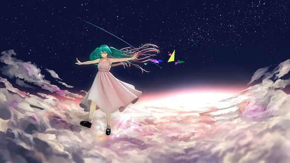 Обои на рабочий стол Vocaloid / Вокалоид Hatsune Miku / Хатсуне Мику / Мику Хацунэ