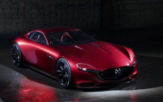 Обои на рабочий стол Спортивный автомобиль Aston Martin V12 Zagato на темном фоне