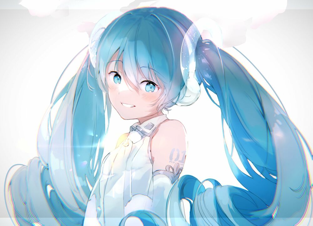 Обои для рабочего стола Vocaloid Hatsune Miku / Вокалоид Хатсунэ Мику