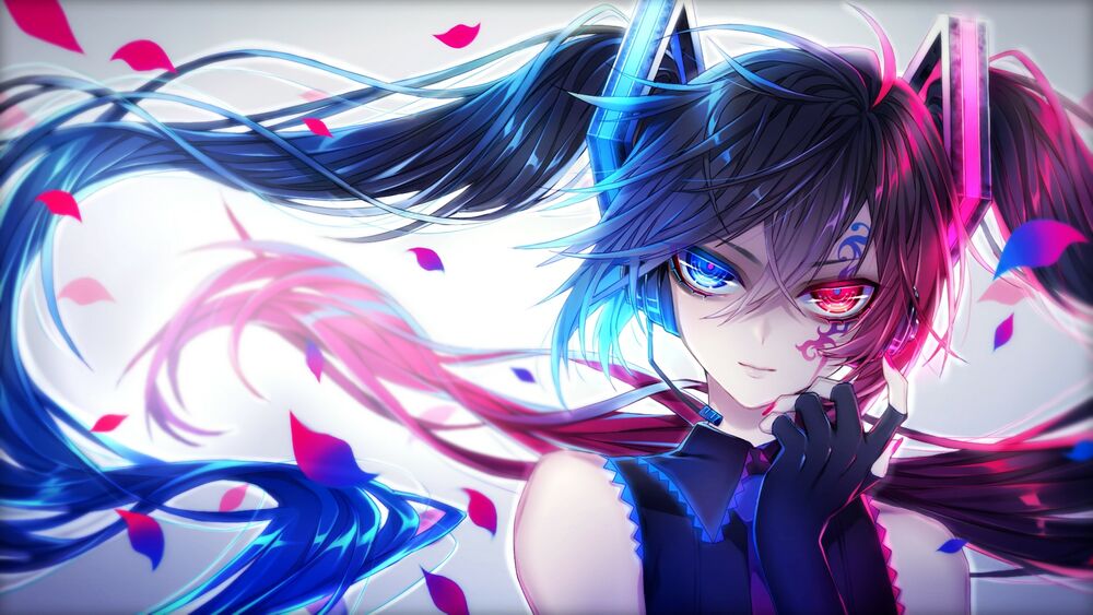 Обои для рабочего стола Vocaloid Hatsune Miku / Вокалоид Хатсунэ Мику