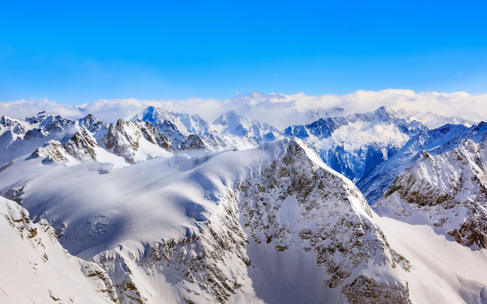 Обои для рабочего стола Альпы, горный хребет, самый высокий и протяженный горный хребет среди систем, целиком лежащих в Европе