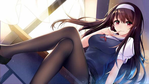 Обои на рабочий стол Utaha Kasumigaoka / Утаха Касумигаока из аниме Saenai Heroine no Sodatekata / Как воспитать героиню из обычной девушки