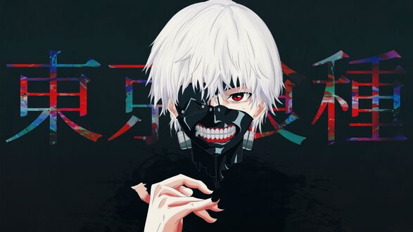 Обои на рабочий стол Ken Kaneki / Кен Канеки из аниме Tokyo Ghoul / Токийский Гуль