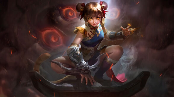 Обои на рабочий стол Wanwan / Ванван из игры Mobile Legends: Bang Bang!