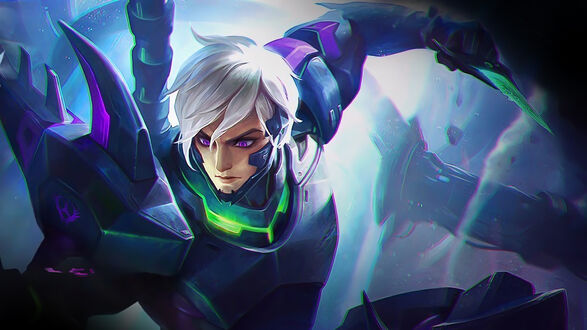 Обои на рабочий стол Gusion / Гасион из игры Mobile Legends: Bang Bang!