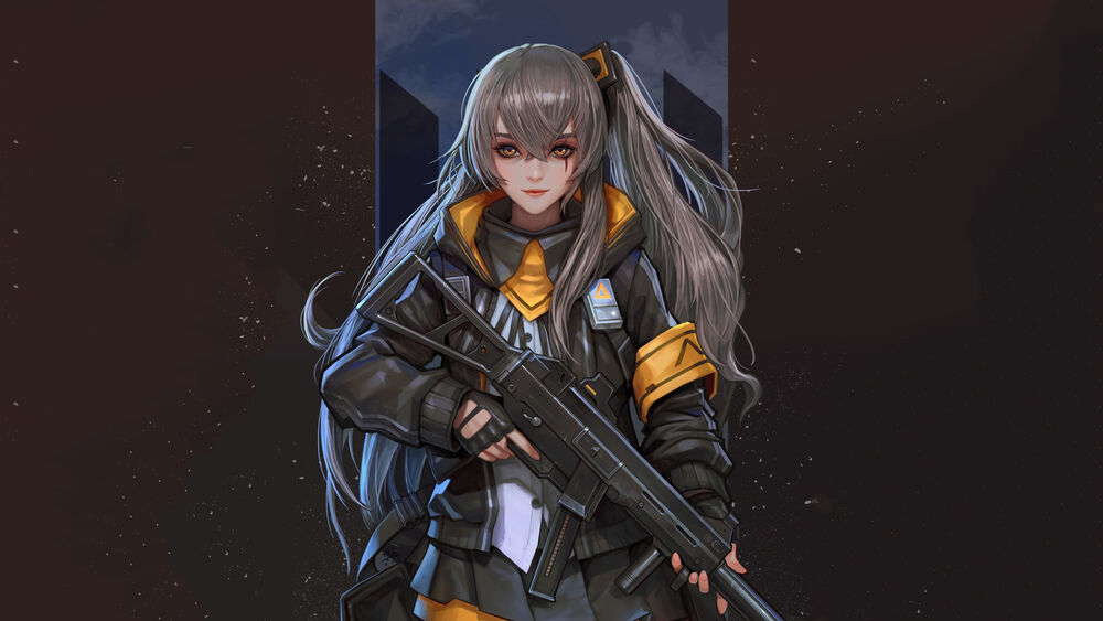 Обои для рабочего стола UMP45 из аниме и игры Shaonu Qianxian: Renxing Xiao Juchang / Девушки на линии фронта