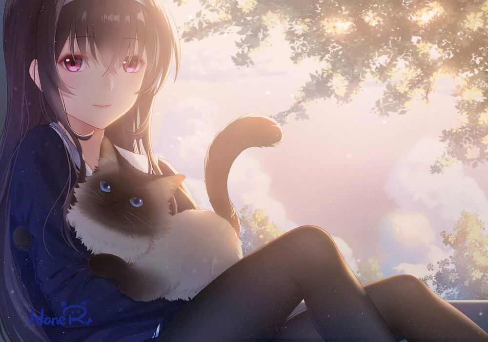 Обои для рабочего стола Utaha Kasumigaoka / Утаха Касумигаока из аниме Saenai Heroine no Sodatekata / Как воспитать героиню из обычной девушки