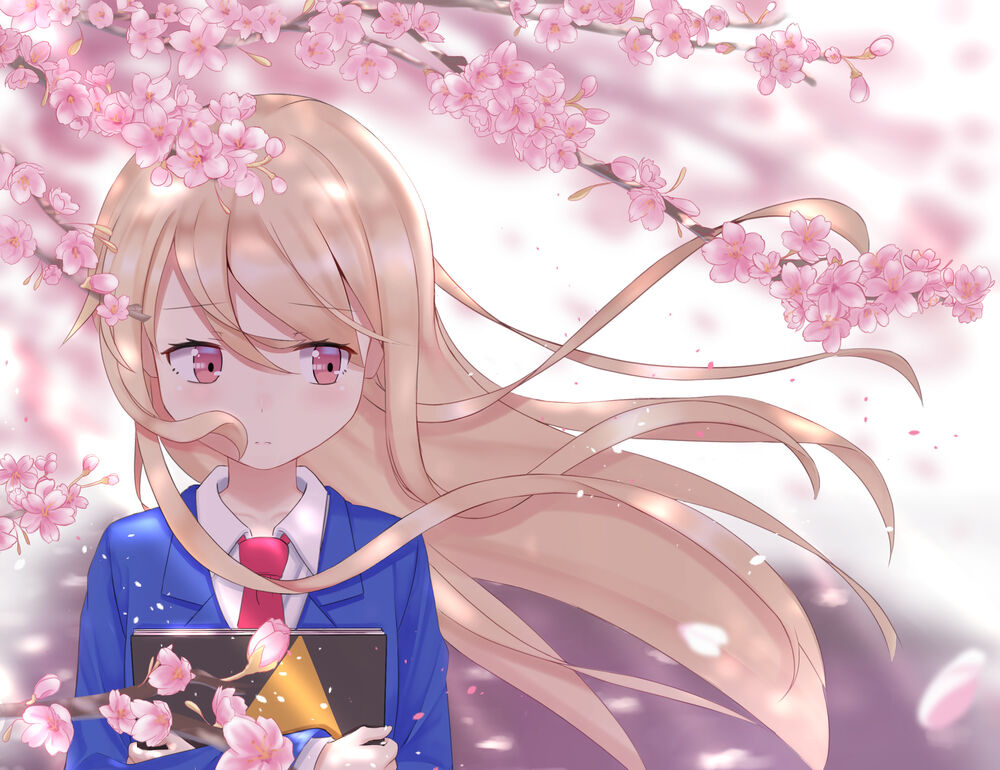 Обои для рабочего стола Mashiro Shiina / Маширо Шина из аниме Sakura-sou no Pet na Kanojo / Кошечка из Сакурасо