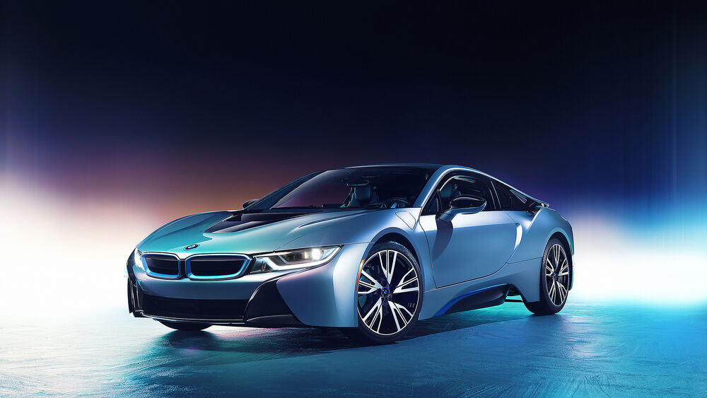Обои для рабочего стола BMW I8 CGI спереди