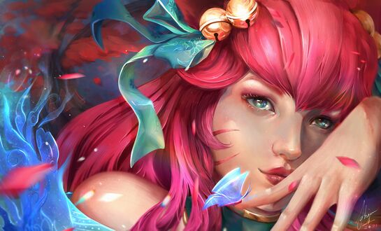 Обои на рабочий стол Ahri / Ари персонаж из игры League of Legends / Лига Легенд