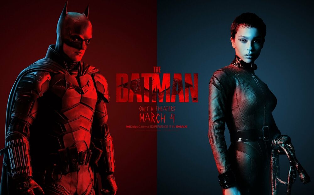 Обои для рабочего стола Постер к фильму The Batman / Бэтмен и Женщина Кошка