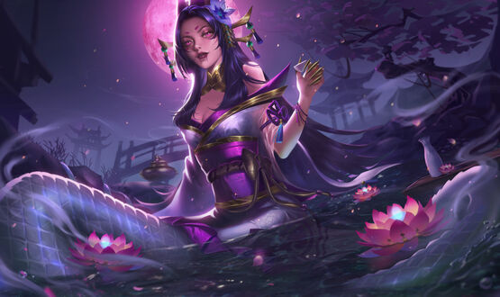 Обои на рабочий стол Cassiopeia / Кассиопея из игры League of Legends / Лига Легенд