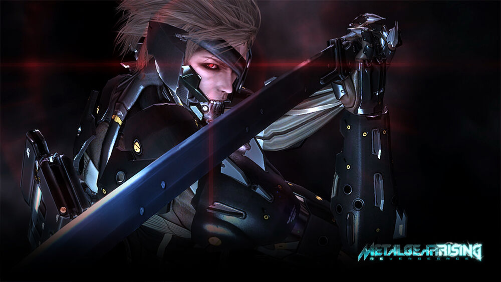 Обои для рабочего стола Raiden / Райден с мечом в руках, главный герой из игры Metal Gear Rising: Revengeance
