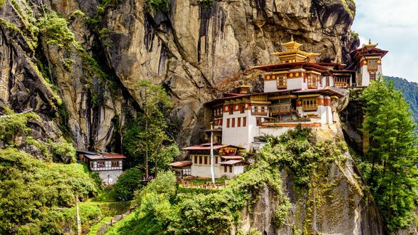 Обои на рабочий стол Горный монастырь Taktsang lhakhang / такцанг-лакханг, Bhutan / Бутан