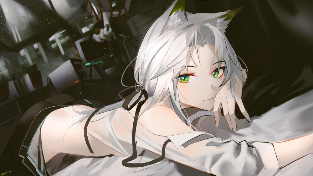 Обои для рабочего стола Kaltsit / Кальцит из игры Arknights