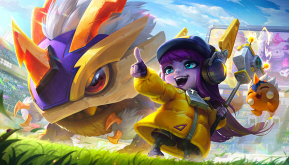 Обои на рабочий стол Lulu / Лулу и KogMaw / КогМао из игры League of Legends
