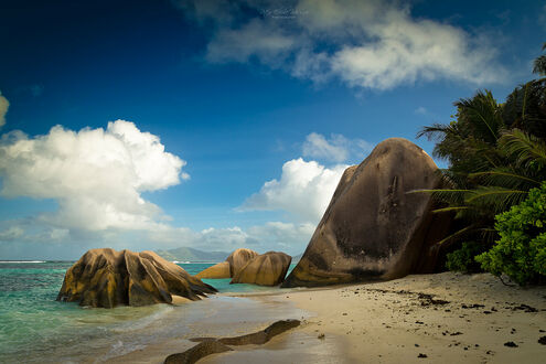 Обои на рабочий стол Пляж на острове Ла-Диг, Сейшельские острова / La Digue, Seychelles