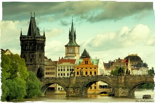 Обои на рабочий стол Карлов мост в Праге / Karlov most, Prague