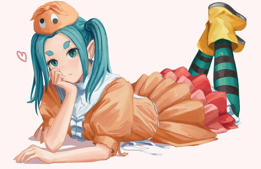 Обои на рабочий стол Yotsugi Ononoki / Ецуги Ононоки из аниме Bakemonogatari / Истории монстров