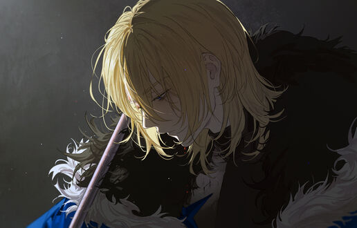 Обои на рабочий стол Дмитрий Александр Бладуд / Dimitri Alexandre Blaiddyd. из игры Fire Emblem