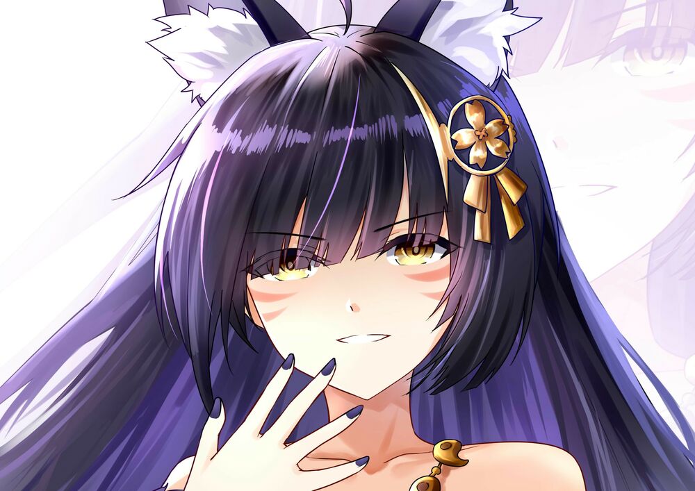 Обои для рабочего стола Персонаж из игры Azur Lane с украшением на волосах